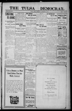 Primary view of object titled 'The Tulsa Democrat. (Tulsa, Indian Terr.), Vol. 6, No. 39, Ed. 1 Friday, September 29, 1905'.
