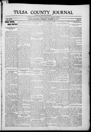 Tulsa County Journal (Tulsa, Okla.), Vol. 23, No. 30, Ed. 1 Thursday, October 10, 1912