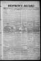 Thumbnail image of item number 1 in: 'Renfrew's Record (Alva, Okla.), Vol. 17, No. 22, Ed. 1 Friday, March 29, 1918'.