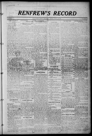 Renfrew's Record (Alva, Okla.), Vol. 17, No. 22, Ed. 1 Friday, March 29, 1918