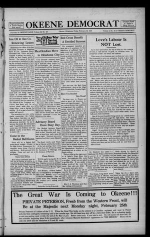 Okeene Democrat (Okeene, Okla.), Vol. 2, No. 23, Ed. 1 Friday, February 22, 1918