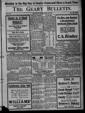 The Geary Bulletin. (Geary, Okla.), Vol. 12, No. 2, Ed. 1 Thursday, June 30, 1910