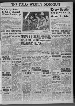 Primary view of object titled 'The Tulsa Weekly Democrat (Tulsa, Okla.), Vol. 20, No. 12, Ed. 1 Thursday, July 26, 1917'.