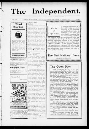 The Independent. (Cashion, Okla.), Vol. 3, No. 23, Ed. 1 Thursday, October 13, 1910
