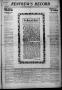Newspaper: Renfrew's Record (Alva, Okla.), Vol. 20, No. 9, Ed. 1 Friday, Decembe…