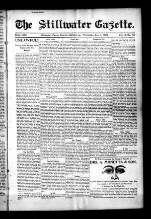 The Stillwater Gazette. (Stillwater, Okla.), Vol. 13, No. 48, Ed. 1 Thursday, December 4, 1902