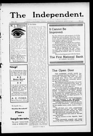 The Independent. (Cashion, Okla.), Vol. 3, No. 49, Ed. 1 Thursday, April 13, 1911