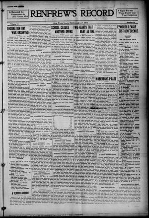 Renfrew's Record (Alva, Okla.), Vol. 14, No. 30, Ed. 1 Friday, June 4, 1915