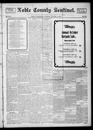 Noble County Sentinel. (Perry, Okla.), Vol. 10, No. 6, Ed. 1 Thursday, October 16, 1902