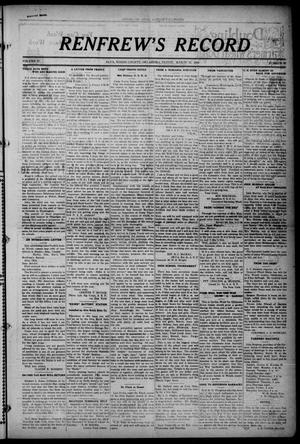 Renfrew's Record (Alva, Okla.), Vol. 17, No. 20, Ed. 1 Friday, March 15, 1918