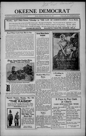 Okeene Democrat (Okeene, Okla.), Vol. 2, No. 32, Ed. 1 Friday, April 26, 1918