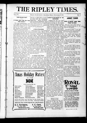 The Ripley Times. (Ripley, Okla.), Vol. 7, No. 12, Ed. 1 Friday, December 21, 1906