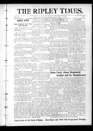 The Ripley Times. (Ripley, Okla.), Vol. 6, No. 41, Ed. 1 Friday, July 13, 1906