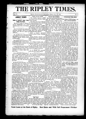 The Ripley Times. (Ripley, Okla.), Vol. 6, No. 43, Ed. 1 Friday, July 27, 1906