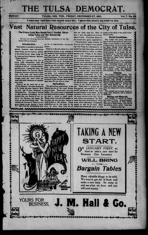 The Tulsa Democrat. (Tulsa, Indian Terr.), Vol. 7, No. 52, Ed. 1 Friday, December 27, 1901