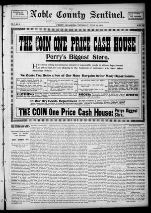 Noble County Sentinel. (Perry, Okla.), Vol. 9, No. 40, Ed. 1 Thursday, June 12, 1902