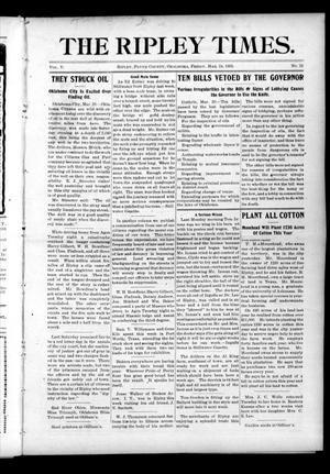 The Ripley Times. (Ripley, Okla.), Vol. 5, No. 25, Ed. 1 Friday, March 24, 1905