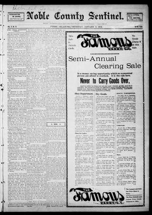 Noble County Sentinel. (Perry, Okla.), Vol. 9, No. 18, Ed. 1 Thursday, January 9, 1902