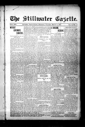 The Stillwater Gazette. (Stillwater, Okla.), Vol. 12, No. 11, Ed. 1 Thursday, March 7, 1901