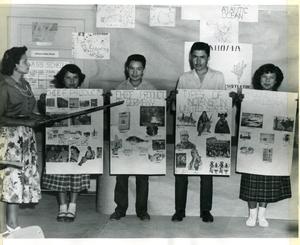 A Poster Demonstration In A Special Navajo Program Class.