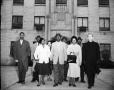 Photograph: Clara Luper with a Group at the Oklahoma City Police Headquarters