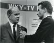Thumbnail image of item number 1 in: 'L to R W.P. "Bill"  Atkinson, Ernie Schultz At WKY Studio'.