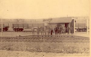 Primary view of object titled 'Train Depot, Guthrie, I.T.'.