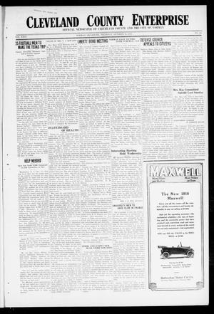 Cleveland County Enterprise (Norman, Okla.), Vol. 26, No. 16, Ed. 1 Thursday, October 18, 1917