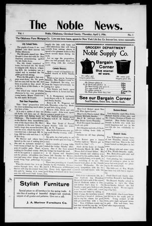 The Noble News. (Noble, Okla.), Vol. 1, No. 5, Ed. 1 Thursday, April 5, 1906