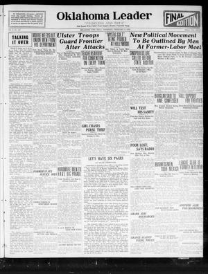Primary view of object titled 'Oklahoma Leader (Oklahoma City, Okla.), Vol. 2, No. 153, Ed. 1 Thursday, February 9, 1922'.