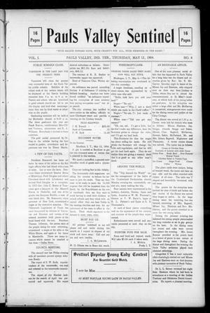 Pauls Valley Sentinel (Pauls Valley, Indian Terr.), Vol. 1, No. 8, Ed. 1 Thursday, May 12, 1904