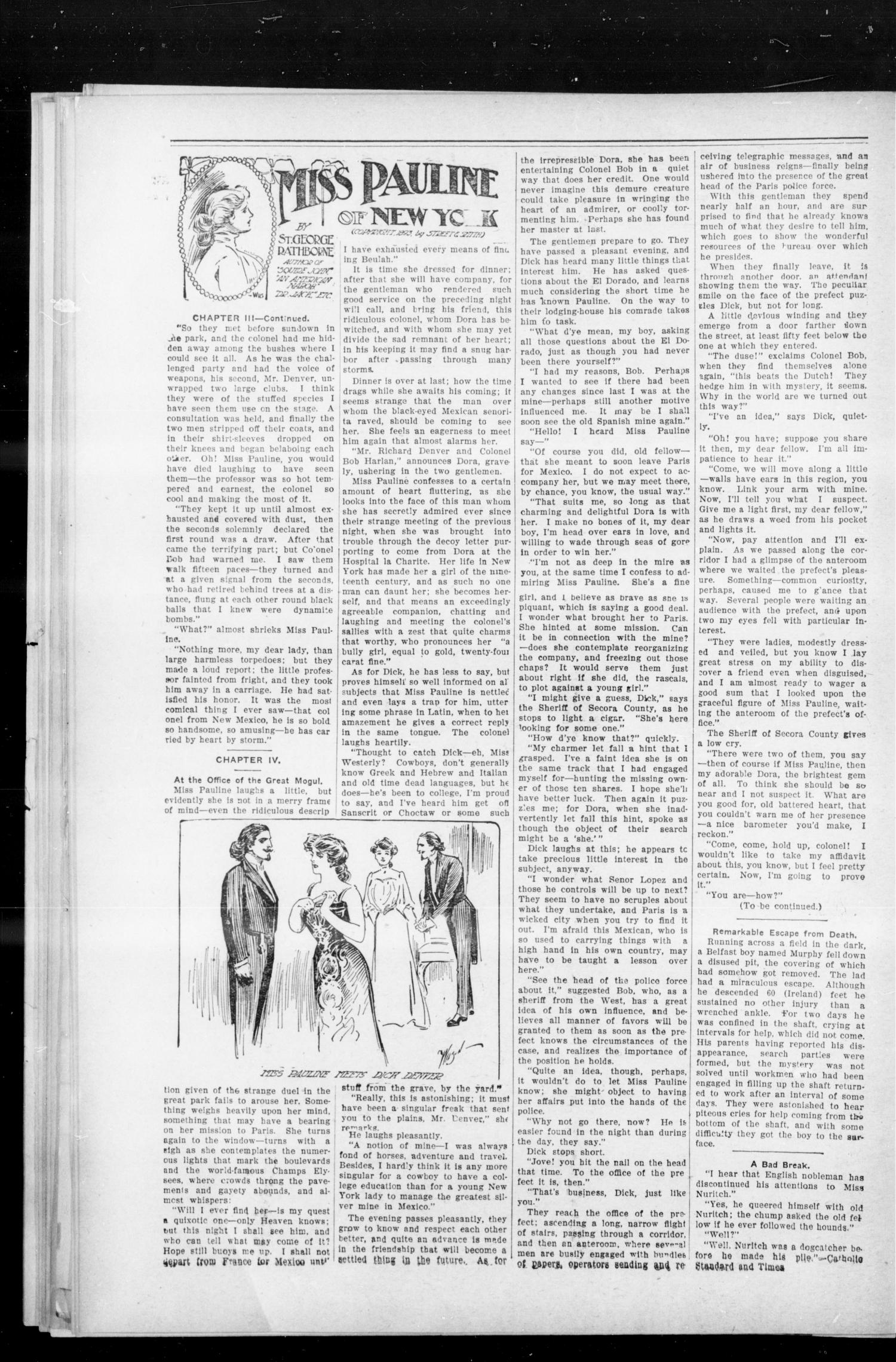 Pauls Valley Sentinel (Pauls Valley, Indian Terr.), Vol. 2, No. 49, Ed. 1 Thursday, February 22, 1906
                                                
                                                    [Sequence #]: 2 of 14
                                                