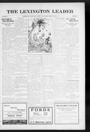 The Lexington Leader (Lexington, Okla.), Vol. 24, No. 30, Ed. 1 Friday, April 9, 1915