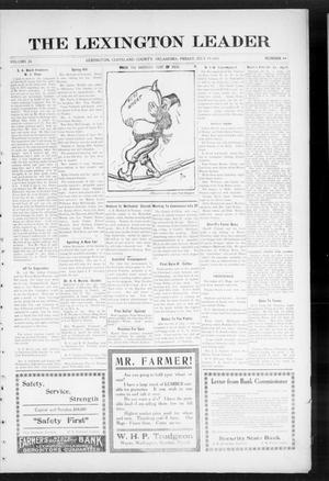The Lexington Leader (Lexington, Okla.), Vol. 24, No. 44, Ed. 1 Friday, July 16, 1915
