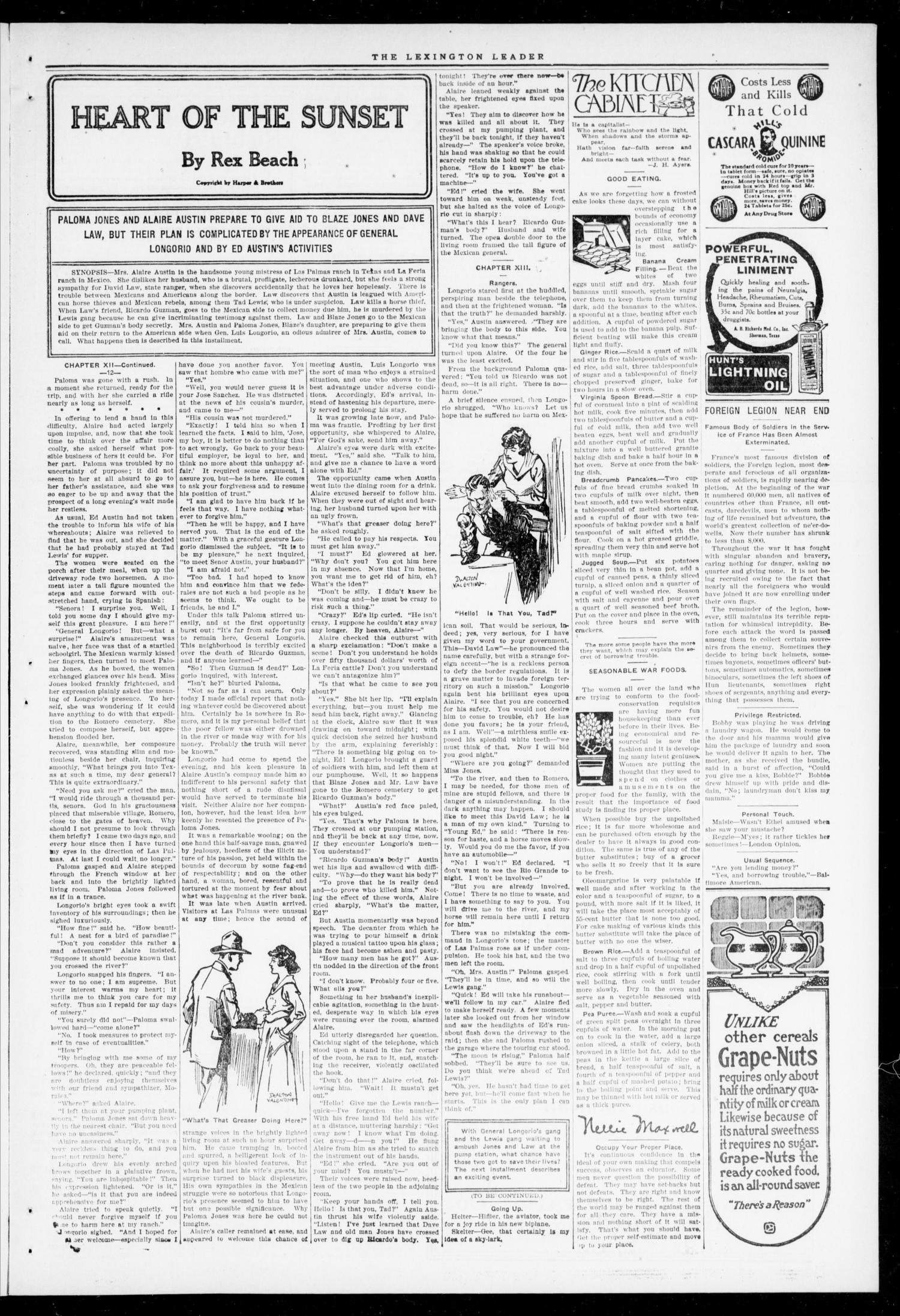 The Lexington Leader (Lexington, Okla.), Vol. 27, No. 22, Ed. 1 Friday, February 8, 1918
                                                
                                                    [Sequence #]: 3 of 8
                                                