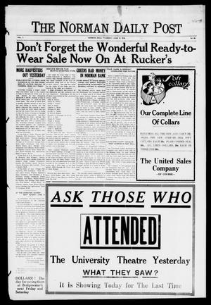 The Norman Daily Post. (Norman, Okla.), Vol. 1, No. 68, Ed. 1 Thursday, June 13, 1918