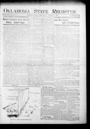 Oklahoma State Register. (Guthrie, Okla.), Vol. 15, No. 11, Ed. 1 Thursday, March 15, 1906