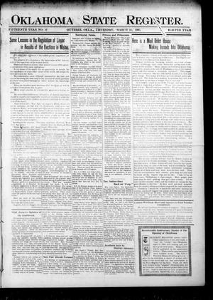Oklahoma State Register. (Guthrie, Okla.), Vol. 15, No. 12, Ed. 1 Thursday, March 22, 1906