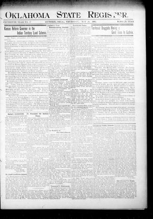 Oklahoma State Register. (Guthrie, Okla.), Vol. 15, No. 17, Ed. 1 Thursday, May 10, 1906
