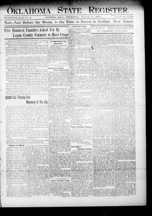 Oklahoma State Register. (Guthrie, Okla.), Vol. 15, No. 30, Ed. 1 Thursday, August 16, 1906