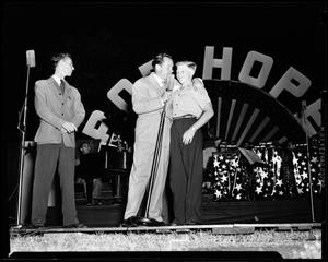 Bob Hope Show Performers and Outdoor Stage in Oklahoma City, Oklahoma