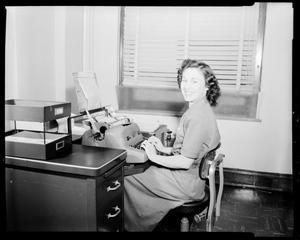 UNIDENTIFIED Woman at a Desk for General Food Sales Company in Oklahoma City, Oklahoma