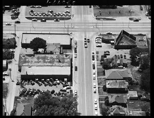 Aerial View of an intersection in Oklahoma City, Oklahoma