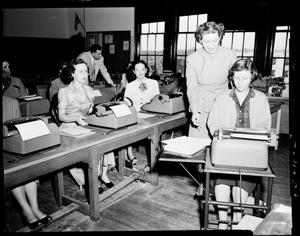 IBM Typing Demonstration in a Classroom in Oklahoma City, Oklahoma