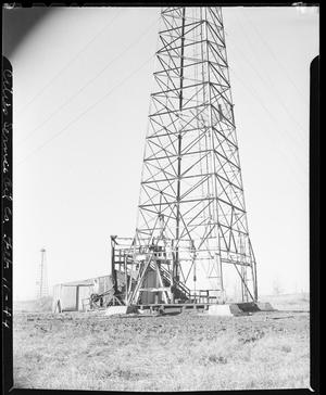 Oil Well Derrick and Pump House