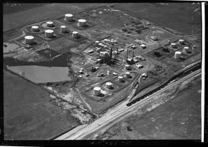 Aerial View of Mercury Oil Company in Oklahoma