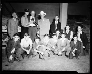 Gene Autry and a Group of Men