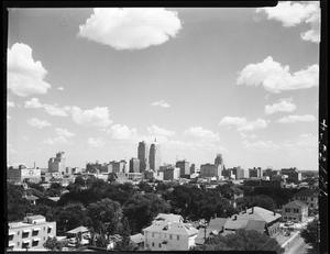 Skyline of Oklahoma City, Oklahoma in 1957