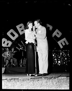 Bob Hope and UNIDENTIFIED Woman at Bob Hope Show in Oklahoma City, Oklahoma