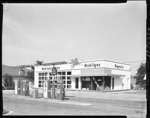 Primary view of object titled 'Mobil gas Station in Oklahoma City, Oklahoma'.